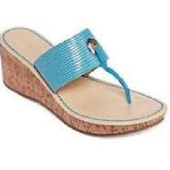 Liz Claiborne Shoes - LIZ CLAIBORNE Lively Aqua sandal slip on thongs 5